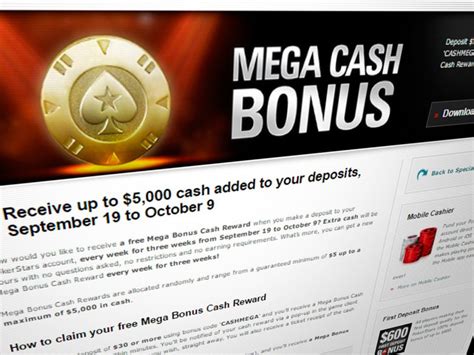  pokerstars mega bonus offer